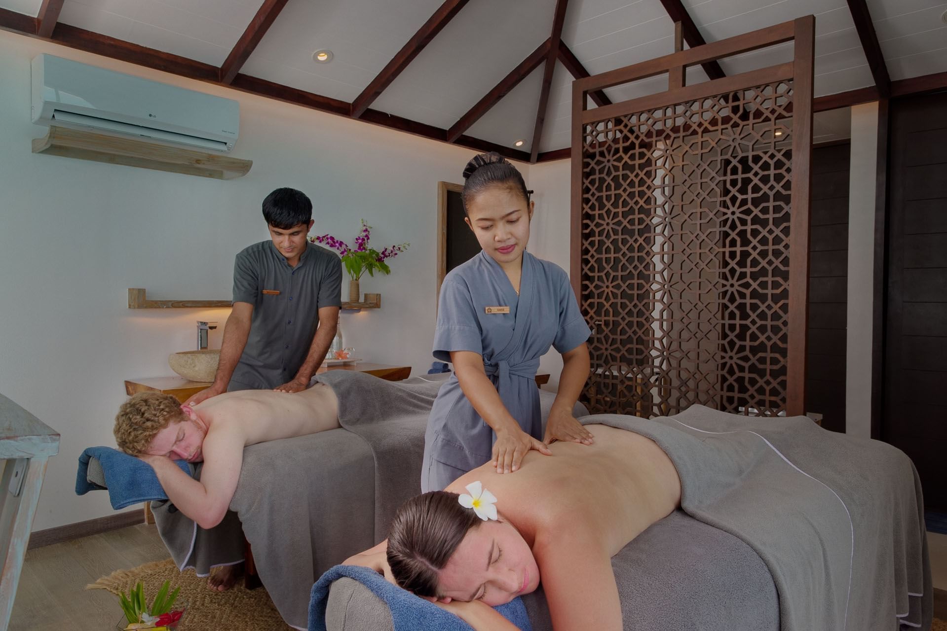 Overwater spa at Grand Park Kodhipparu, Maldives