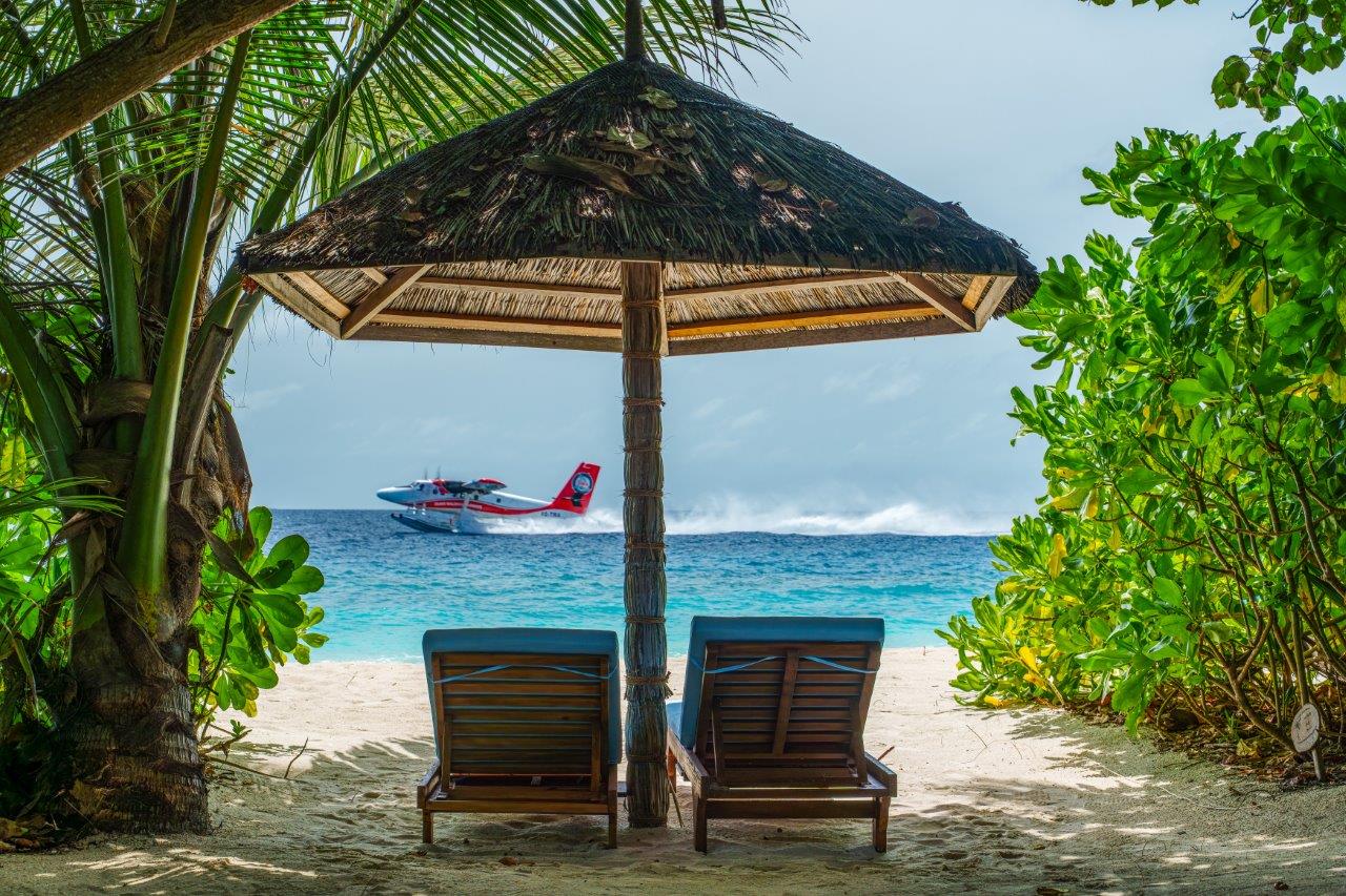 Deluxe Beach Villas at Reethi Faru Resort