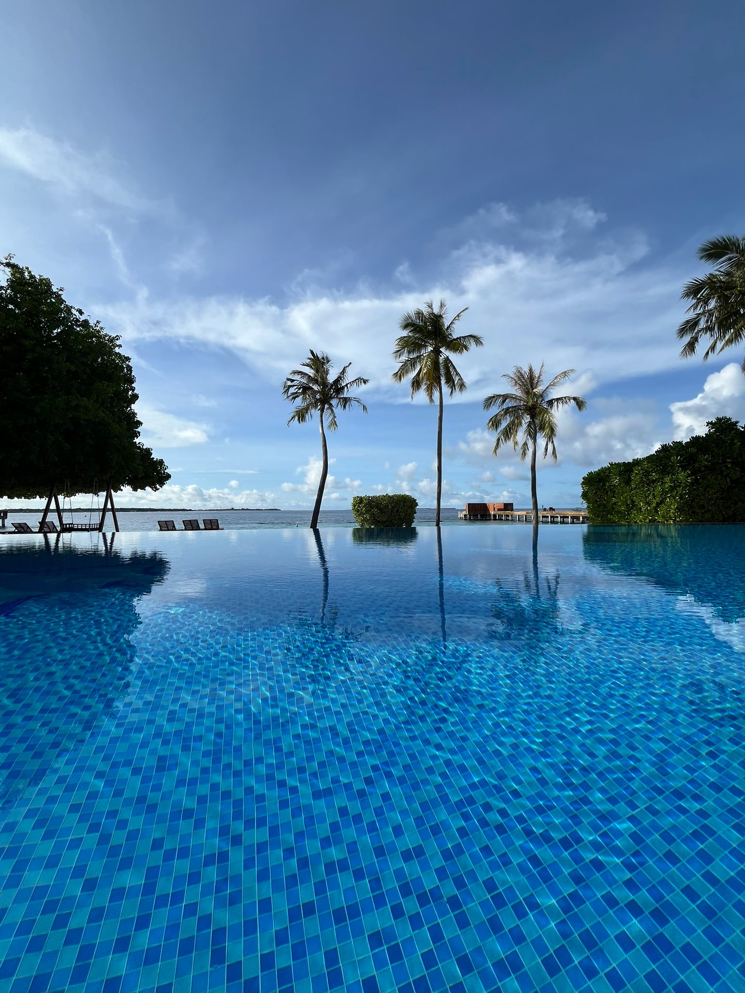Infinity Pool at Reethi Faru Resort