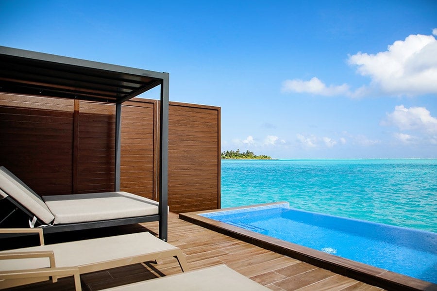 Suite with private pool - overwater at Hotel Riu Palace Maldivas