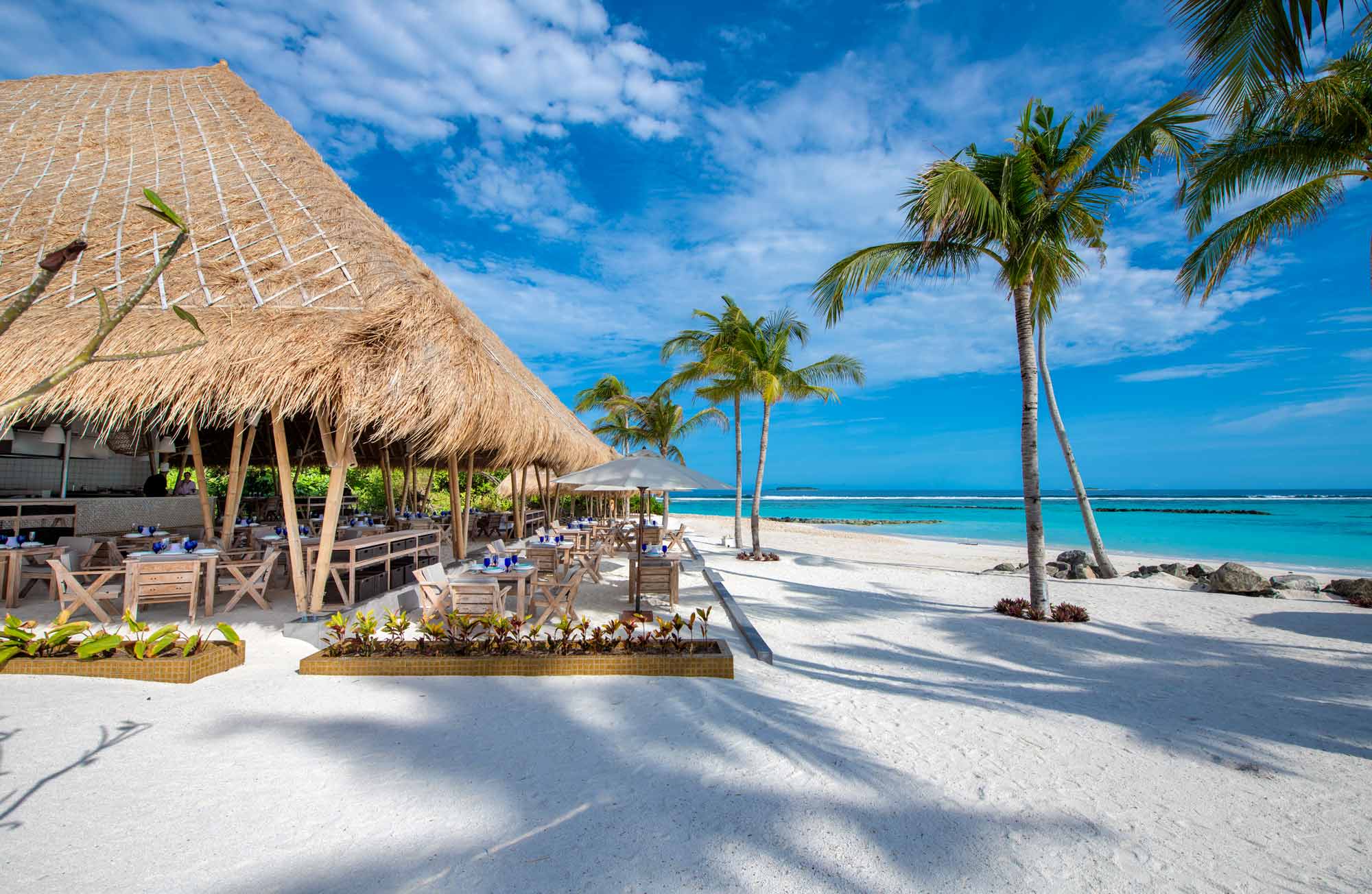 Beach Club Grill Restaurant at Emerald Maldives Resort & Spa